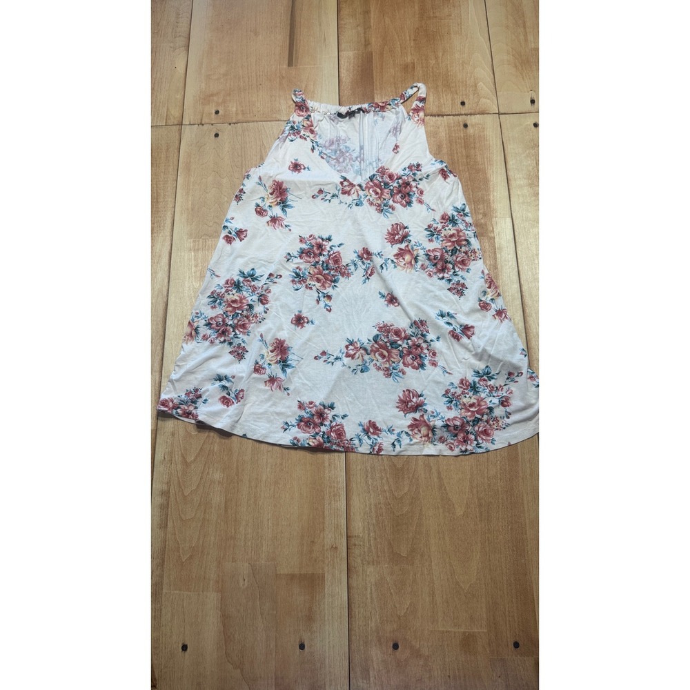 PaperMoon Womens Floral Tank Top V Neck Sleeveless Casual Size‎ M